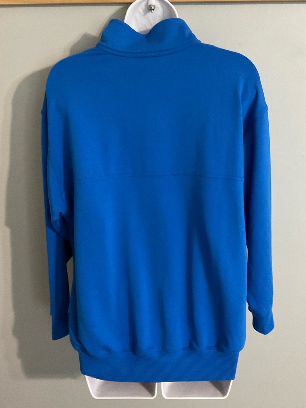 DSG So Soft Blue Half-Zip Pullover Sweatshirt - Large - Picture 3 of 8